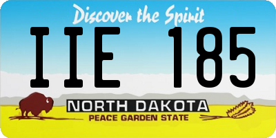 ND license plate IIE185