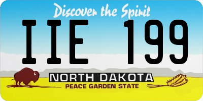 ND license plate IIE199