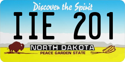 ND license plate IIE201