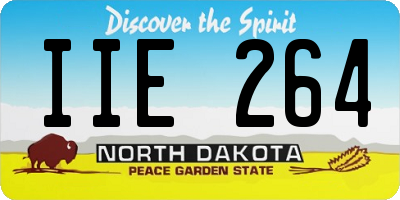 ND license plate IIE264