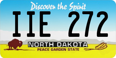 ND license plate IIE272