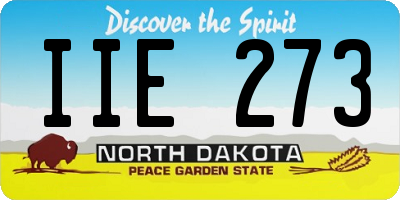 ND license plate IIE273