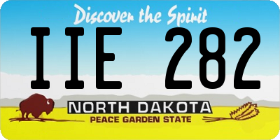 ND license plate IIE282