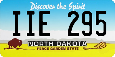ND license plate IIE295