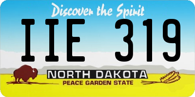 ND license plate IIE319