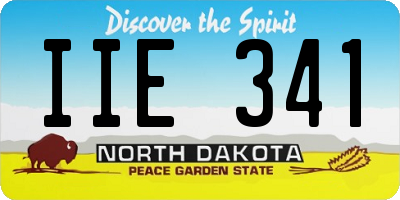 ND license plate IIE341