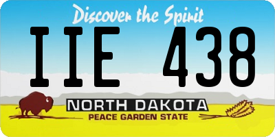 ND license plate IIE438