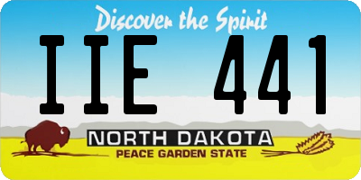 ND license plate IIE441
