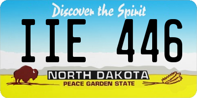 ND license plate IIE446