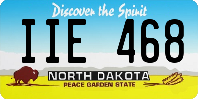 ND license plate IIE468