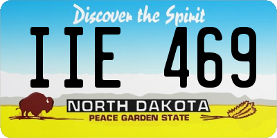 ND license plate IIE469