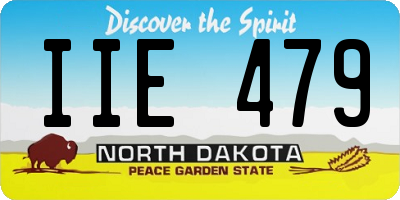 ND license plate IIE479