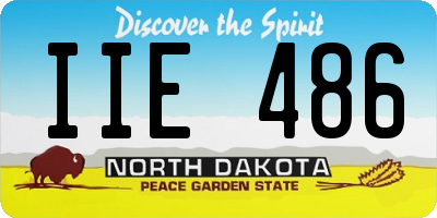ND license plate IIE486
