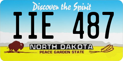 ND license plate IIE487