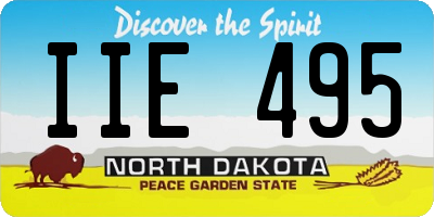 ND license plate IIE495