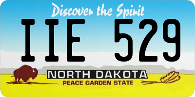 ND license plate IIE529