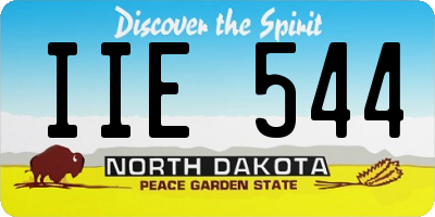 ND license plate IIE544