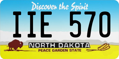 ND license plate IIE570