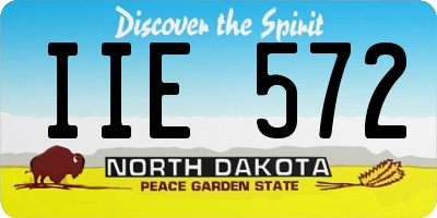 ND license plate IIE572