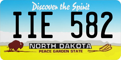 ND license plate IIE582