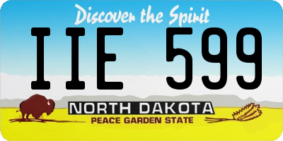 ND license plate IIE599