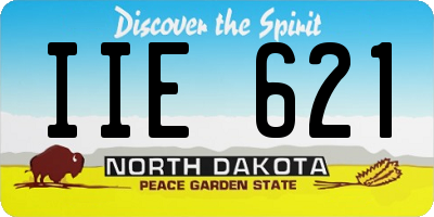 ND license plate IIE621
