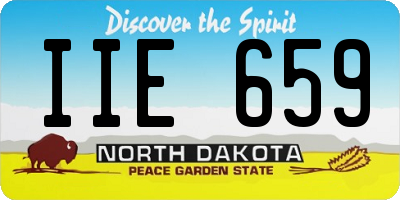 ND license plate IIE659