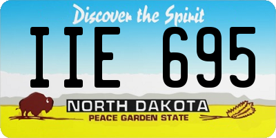ND license plate IIE695