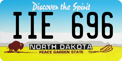 ND license plate IIE696