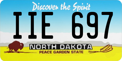 ND license plate IIE697