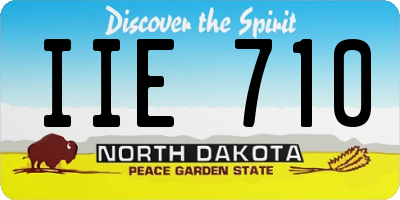 ND license plate IIE710