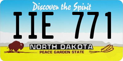 ND license plate IIE771