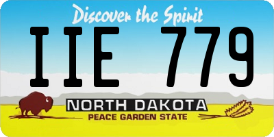 ND license plate IIE779