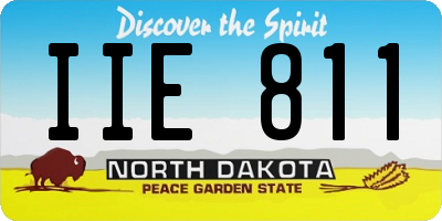 ND license plate IIE811
