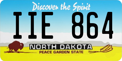 ND license plate IIE864
