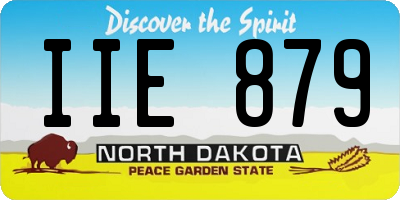 ND license plate IIE879