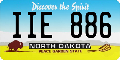 ND license plate IIE886