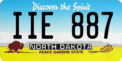 ND license plate IIE887