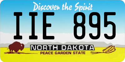 ND license plate IIE895