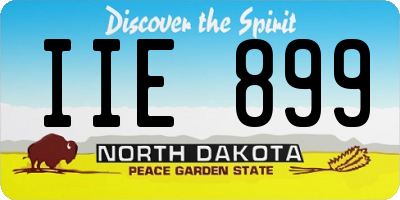 ND license plate IIE899