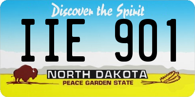 ND license plate IIE901