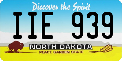 ND license plate IIE939