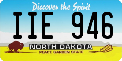 ND license plate IIE946