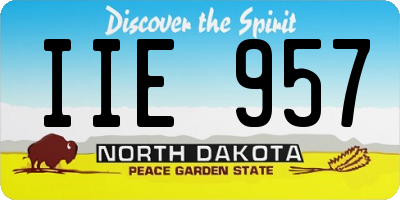 ND license plate IIE957