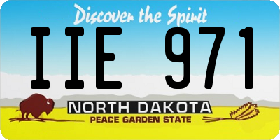 ND license plate IIE971