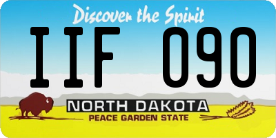 ND license plate IIF090