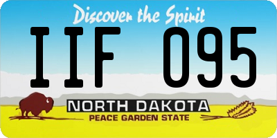 ND license plate IIF095