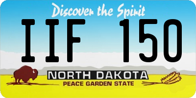 ND license plate IIF150