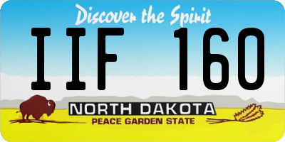 ND license plate IIF160
