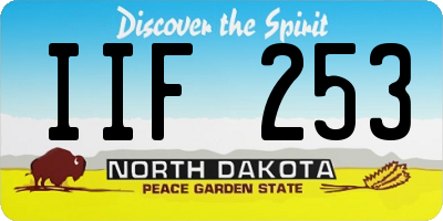 ND license plate IIF253
